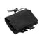 The Vism folding dump pouch color black shown in the folded flat position for easy storage.