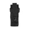 The Vism molle flashlight pouch color black view of the belt loop for easy carry.