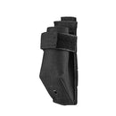 The Vism molle flashlight pouch color black side view of the nylon holster.