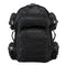The VISM black tactical backpack with large compartments, MOLLE webbing and sold on line for low great price.