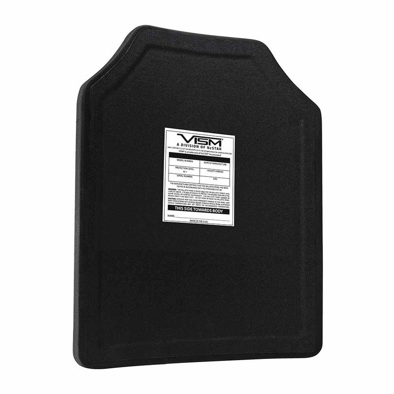 View of the the backside Vism PE Ballistic plate for law enforcement and civilian use.