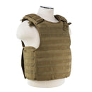 Vism tan color plate carrier with quick release buckles.