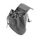 The Vism folding dump pouch color gray for law enforcement and civilian use.
