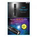 Wuben bright 1200 lumen LED flashlight with survival bracelet for includes Cree LED XPL emitter.